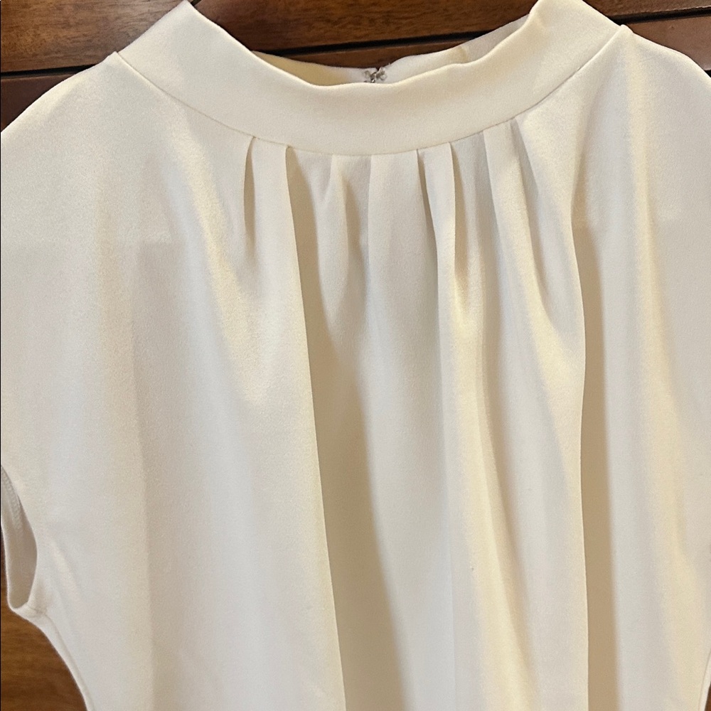 Ann Taylor Petite Ivory Blouse - Picture 2 of 3